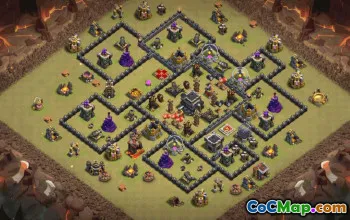 Top Town Hall 9 Base Layouts to Copy #36387