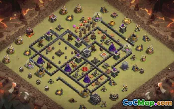 Top Town Hall 9 Base Layouts for Clash of Clans #36392