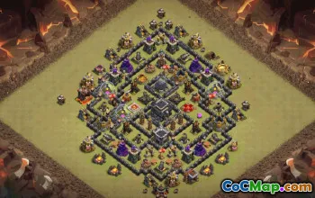 Top Town Hall 9 Clash of Clans Base Layouts #36393