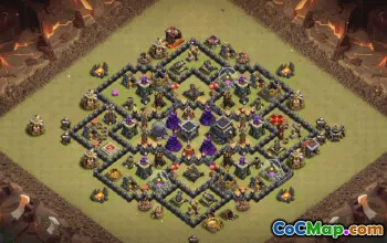 Top Town Hall 9 Base Layouts with Copy Links #36394