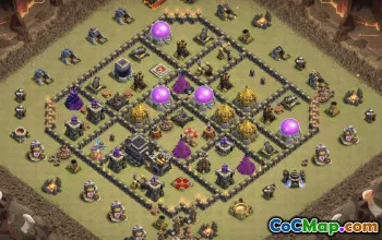 Top Town Hall 9 Base Layouts with Copy Links #36396