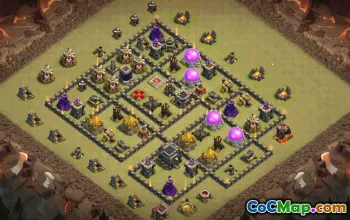 Copy TH9 Base Layouts for Clash of Clans #36444