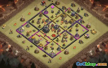 Top Town Hall 9 Base Layouts Copy & Link #36490