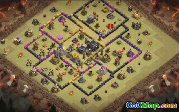 Town Hall 9 Copy Base Layouts for Clash of Clans #36497