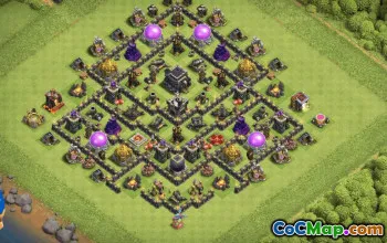 Top Town Hall 9 Base Layouts & Map Links #36524