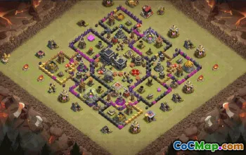 Top Town Hall 9 Base Layouts for Clash of Clans #36564