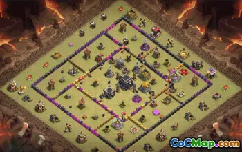 Top Town Hall 9 Clash of Clans Base Layouts #36568