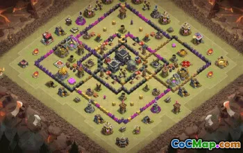 Top Town Hall 9 Base Layouts with Links #36571