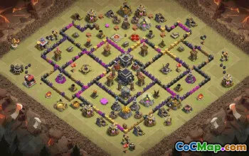 Best Town Hall 9 Base Layouts with Copy Link #36572