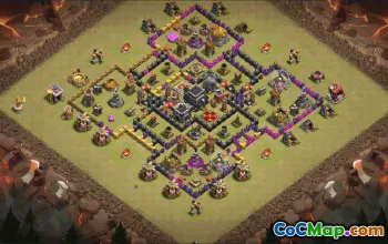 Town Hall 9 Base Layouts for Clash of Clans #36575