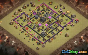 Best Town Hall 9 Base Layout for Clan Wars #36719