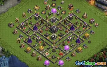Top Town Hall 9 Base Layouts for Clans #36795