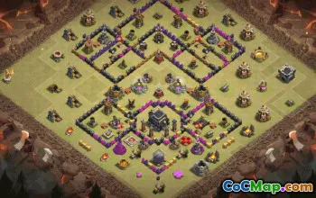 Top Town Hall 9 Base Layouts to Copy #36876