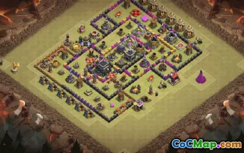 Top TH9 Clash of Clans Base Layouts with Links #36878