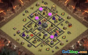 Copy Town Hall 9 Base Layout for Clash of Clans #36975