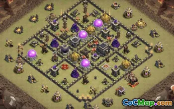 Top Town Hall 9 Base Layouts with Links #37017