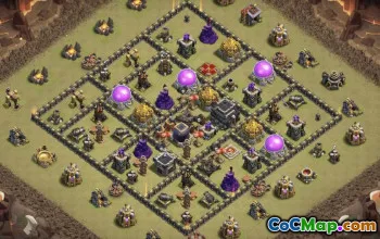 Top Town Hall 9 Base Layouts for Clash of Clans #37062