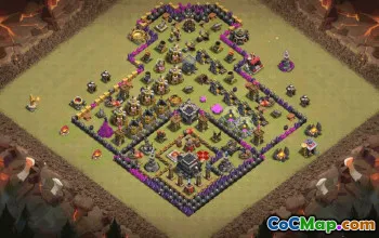 Top Town Hall 9 Base Layouts for Clash of Clans #37097