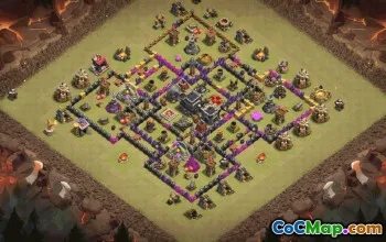 Top Town Hall 9 Base Layouts & Links #37098