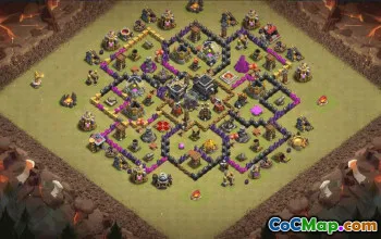CoC Town Hall 9 Base Layouts & Maps #37125