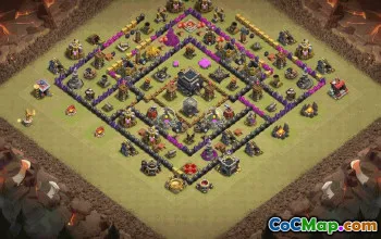 Best TH9 Base Layout for Clash of Clans #37126