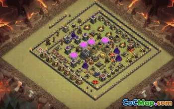 Top Town Hall 9 Base Layouts with Copy Link #37235