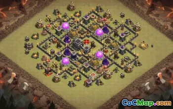 Top Town Hall 9 Base Layouts with Copy Links #37264