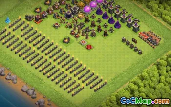 Top Town Hall 9 Base Layouts with Copy Links #37329