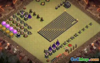 Top Town Hall 9 Base Layouts with Copy Links #37342