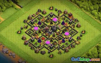 town hall 9, trophy/war base layout #37363