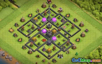 Top Town Hall 9 Base Layouts & Maps #37393