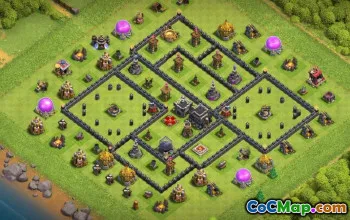 Top Town Hall 9 Base Layouts with Copy Link #37394