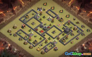 Town Hall 9 Base Layouts for Clash of Clans #37436