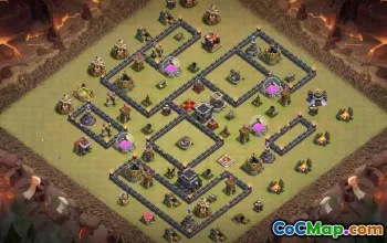 Top Town Hall 9 Base Layouts with Copy Link #37442