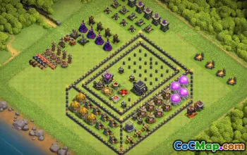 Copy Town Hall 9 Base Layouts for Clash of Clans #37456