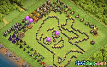 Copy TH9 Clash of Clans Base Layouts #37457