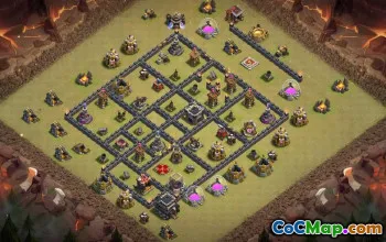 Top Town Hall 9 Base Layouts with Links #37474