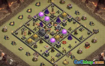 Top TH9 Base Layouts with Copy Links #37484