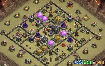 Top Town Hall 9 Base Layouts with Copy Links #37486