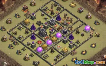 Top TH9 Base Layouts with Copy Link #37490