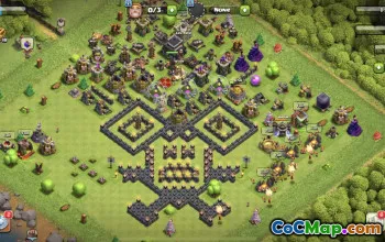 Top Town Hall 9 Base Layouts & Maps #37534