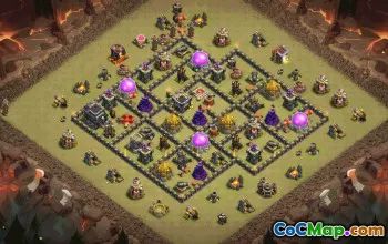 Top Town Hall 9 Base Layouts with Copy Link #37539