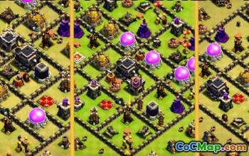 Top TH9 Base Layouts with Copy Links #37600