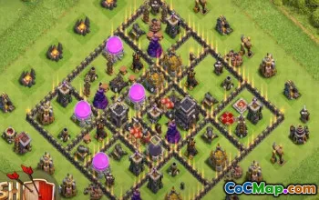 Top Coop Base Layouts for Town Hall 9 #44464