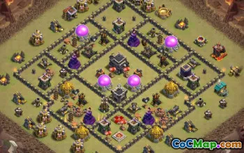 Top Clash of Clans TH9 Base Layouts with Links #46058