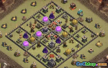 Top Town Hall 9 Base Layouts with Copy Links #46837