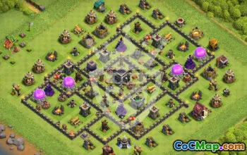 Top Town Hall 9 Clash Layouts & Map Links #47559