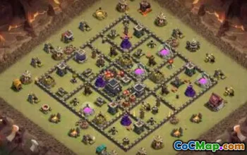 Top Town Hall 9 Base Layouts with Copy Links #48378