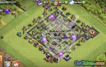 Effective Town Hall 9 Base Layouts for Clash of Clans #48486
