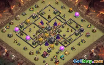 Top Town Hall 9 Base Layouts with Copy Link #49796